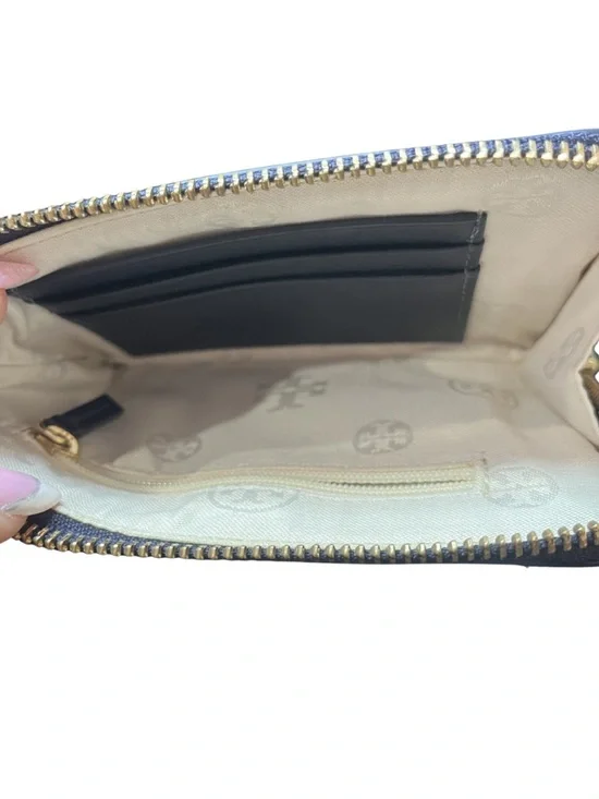 Tory Burch Kerrington Leather Floral Print Wristlet - Picture 9 of 11